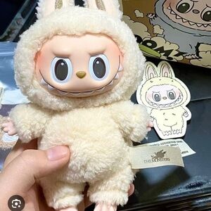 Labubu The Monsters Exciting Macaron Plush Series- Soymilk